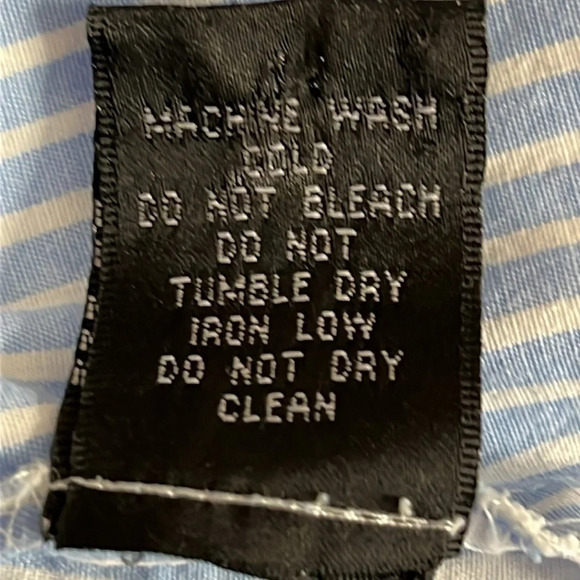 Jill Stuart Striped Puff Sleeve Button Front Blouse - Size 12 - Picture 8 of 8